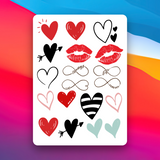 Tatouages Éphémères Amour - Tattoos temporaires [A6]