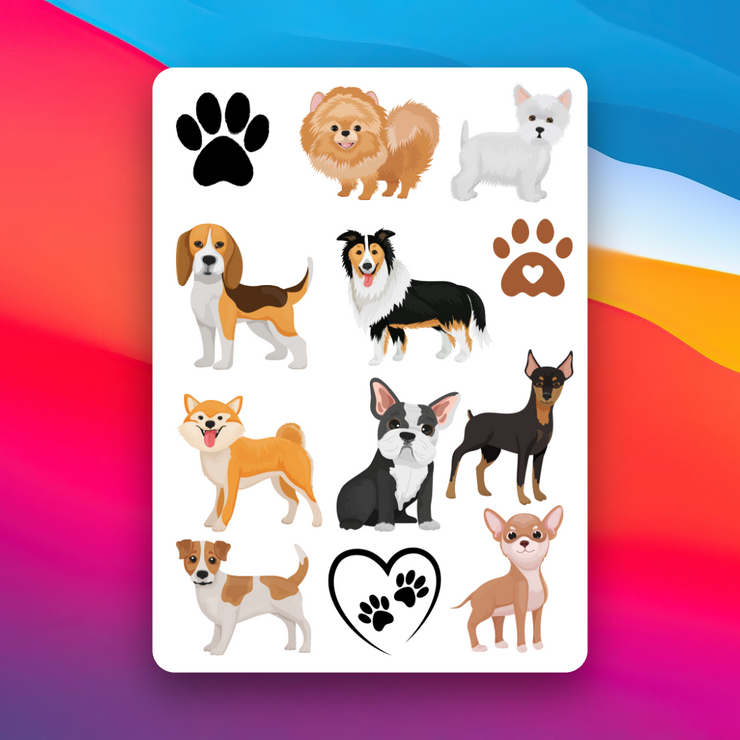 Dog Temporary Tattoos - Temporary Tattoos [A6]