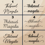 Tatouage Éphémère Texte Personnalisé - Faux Tatouage (Lot de 6)