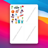 Tatouages Éphémères Astronaute - Tattoos temporaires [A6]