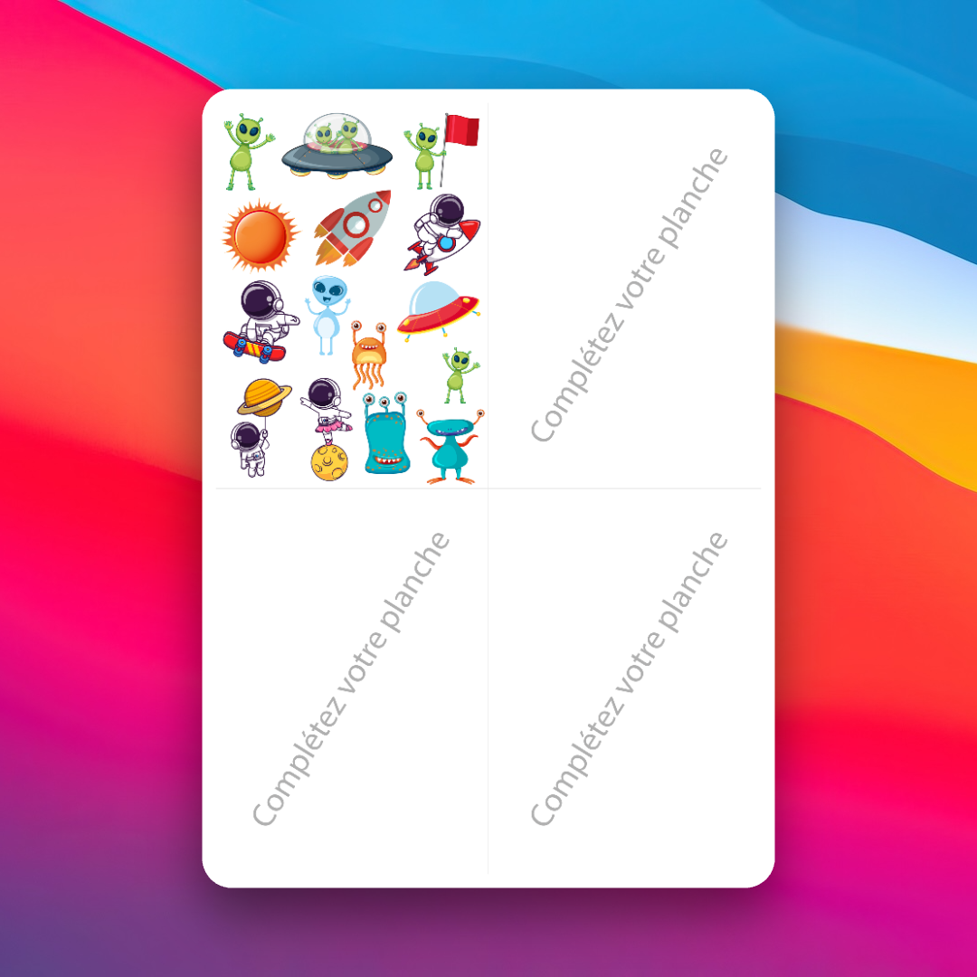 Tatouages Éphémères Astronaute - Tattoos temporaires [A6]