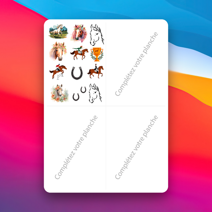 Horse Temporary Tattoos - Temporary Tattoos [A6]