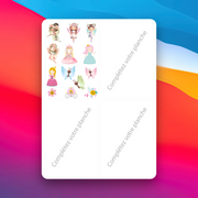 Princess and Fairy Temporary Tattoos - Temporary Tattoos [A6]