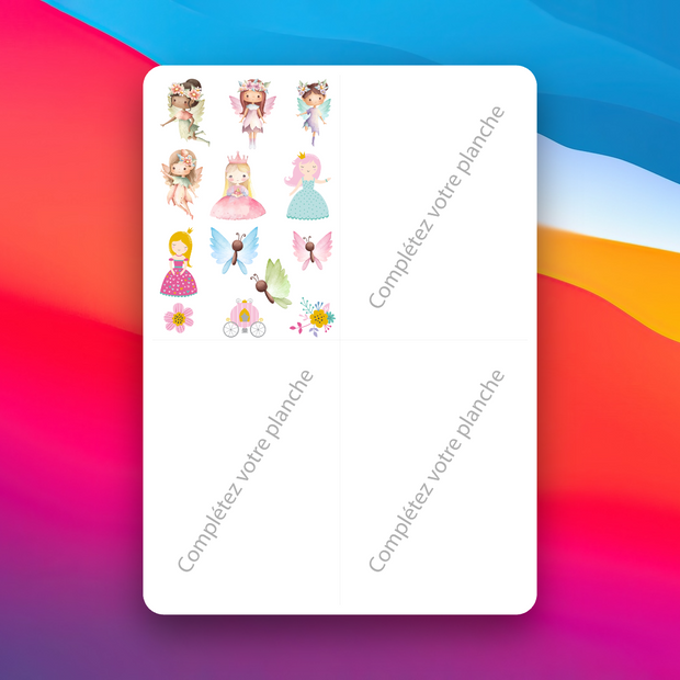 Princess and Fairy Temporary Tattoos - Temporary Tattoos [A6]