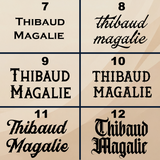 Tatouage Éphémère Texte Personnalisé - Faux Tatouage (Lot de 6)