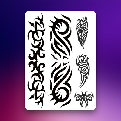 Tribal Temporary Tattoos - Temporary Tattoos [A6]