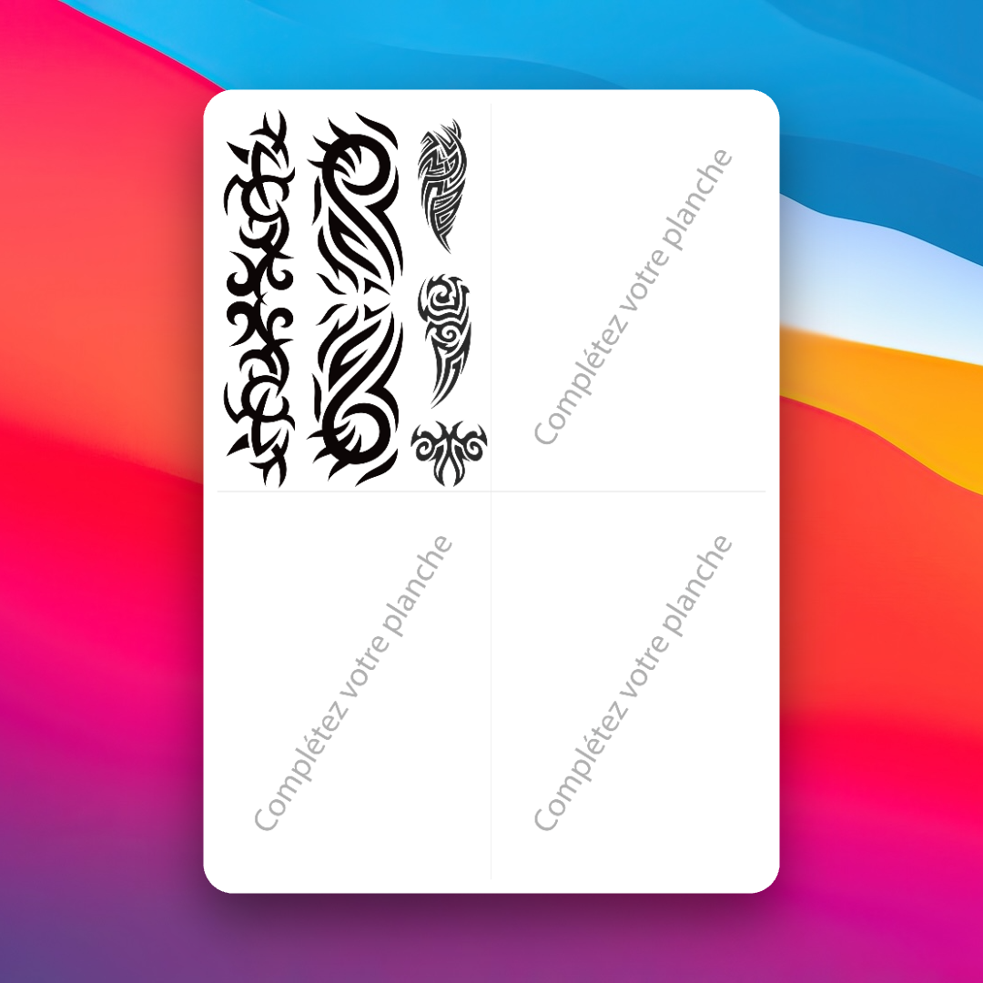 Tribal Temporary Tattoos - Temporary Tattoos [A6]